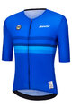 SANTINI Cyklistický dres s krátkým rukávem - UCI WORLD CHAMPION ITALY - modrá