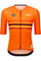 SANTINI Cyklistický dres s krátkým rukávem - UCI WORLD CHAMPION NETHERLANDS - oranžová