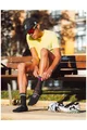 COMPRESSPORT Cyklistické ponožky klasické - PRO MARATHON V2.0 - černá/žlutá/růžová
