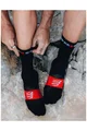 COMPRESSPORT Cyklistické ponožky klasické - ULTRA TRAIL V2.0  - černá/červená