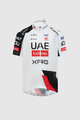 PISSEI Cyklistický dres s krátkým rukávem - UAE TEAM EMIRATES - XRG 2026 REPLICA JUNIOR - bílá/černá/červená
