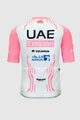 PISSEI Cyklistický dres s krátkým rukávem - UAE TEAM EMIRATES REPLICA GIRO D'ITALIA 2024 - bílá/růžová