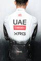 PISSEI Cyklistický dres s dlouhým rukávem zimní - UAE TEAM EMIRATES - XRG 2025 REPLICA - bílá/černá