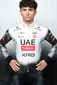 PISSEI Cyklistický dres s dlouhým rukávem zimní - UAE TEAM EMIRATES - XRG 2025 REPLICA - bílá/černá