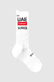PISSEI Cyklistické ponožky klasické - UAE TEAM EMIRATES 2025 - bílá
