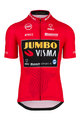 AGU Cyklistický dres s krátkým rukávem - JUMBO-VISMA 2019 - červená