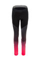 AGU Cyklistické kalhoty dlouhé bez laclu - PRIME GRADIENT LADY - černá/bordó