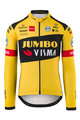 AGU Cyklistický dres s dlouhým rukávem zimní - JUMBO-VISMA 2020 - černá/žlutá
