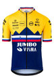 AGU Cyklistický dres s krátkým rukávem - JUMBO-VISMA 2020 - žlutá/modrá