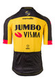 AGU Cyklistický dres s krátkým rukávem - JUMBO-VISMA 2021 - černá/žlutá