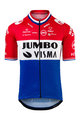 AGU Cyklistický dres s krátkým rukávem - JUMBO-VISMA 2021 - modrá/bílá/červená