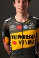 AGU Cyklistický dres s krátkým rukávem - JUMBO-VISMA 2021 TDF - černá/žlutá