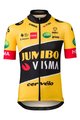 AGU Cyklistický dres s krátkým rukávem - JUMBO-VISMA 22 KIDS - žlutá/černá