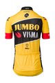 AGU Cyklistický dres s krátkým rukávem - JUMBO-VISMA 22 KIDS - žlutá/černá