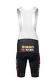 AGU Cyklistické kalhoty krátké s laclem - JUMBO-VISMA 2022 - černá/žlutá