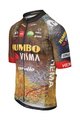 AGU Cyklistický dres s krátkým rukávem - JUMBO-VISMA 2022 - hnědá/modrá/žlutá/černá/červená