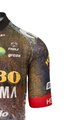 AGU Cyklistický dres s krátkým rukávem - JUMBO-VISMA 2022 - hnědá/modrá/žlutá/černá/červená