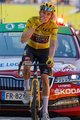 AGU Cyklistické rukavice krátkoprsté - JUMBO-VISMA 2022 - žlutá