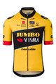 AGU Cyklistický dres s krátkým rukávem - JUMBO-VISMA 2023 - žlutá/černá