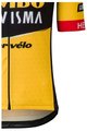 AGU Cyklistický dres s krátkým rukávem - JUMBO-VISMA 2023 - žlutá/černá