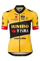 AGU Cyklistický dres s krátkým rukávem - JUMBO-VISMA 23 LADY - žlutá/černá