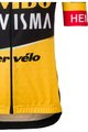 AGU Cyklistický dres s krátkým rukávem - JUMBO-VISMA 23 KIDS - žlutá/černá