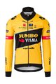 AGU Cyklistická zateplená bunda - JUMBO-VISMA 2023 - černá/žlutá