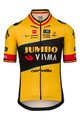 AGU Cyklistický dres s krátkým rukávem - JUMBO-VISMA 2023 WOUT VAN AERT - černá/žlutá