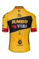 AGU Cyklistický dres s krátkým rukávem - JUMBO-VISMA 2023 WOUT VAN AERT - černá/žlutá