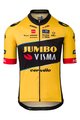 AGU Cyklistický dres s krátkým rukávem - JUMBO-VISMA 2023 JONAS VINGEGAARD - černá/žlutá