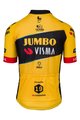 AGU Cyklistický dres s krátkým rukávem - JUMBO-VISMA 2023 JONAS VINGEGAARD - černá/žlutá