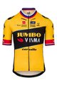 AGU Cyklistický dres s krátkým rukávem - JUMBO-VISMA 2023 PRIMOZ ROGLIC - černá/žlutá
