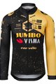 AGU Cyklistický dres s dlouhým rukávem letní - JUMBO-VISMA VELODROME TDF 2023 - žlutá/černá