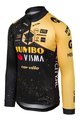 AGU Cyklistický dres s dlouhým rukávem letní - JUMBO-VISMA VELODROME TDF 2023 - žlutá/černá