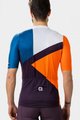 ALÉ Cyklistický dres s krátkým rukávem - NEXT - oranžová/modrá/černá/bílá