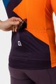 ALÉ Cyklistický dres s krátkým rukávem - NEXT - oranžová/modrá/černá/bílá