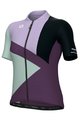ALÉ Cyklistický dres s krátkým rukávem - NEXT PRAGMA LADY - zelená/bordó/fialová
