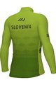 ALÉ Cyklistický dres s dlouhým rukávem zimní - SLOVENIA NATIONAL 23 - zelená