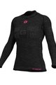 ALÉ Cyklistické triko s dlouhým rukávem - SEAMLESS WOOL LADY - šedá