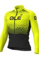 ALÉ Cyklistický dres s dlouhým rukávem zimní - SUMMIT WINTER - černá/žlutá
