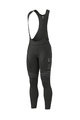ALÉ Cyklistické kalhoty dlouhé s laclem - BULLET WR WINTER - černá/bílá