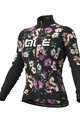 ALÉ Cyklistický dres s dlouhým rukávem zimní - FIORI LADY WINTER - černá