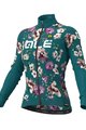 ALÉ Cyklistický dres s dlouhým rukávem zimní - FIORI LADY WINTER - zelená