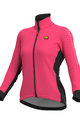 ALÉ Cyklistická zateplená bunda - FONDO LADY - růžová
