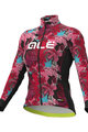ALÉ Cyklistický dres s dlouhým rukávem zimní - AMAZZONIA LADY WNT - černá/růžová