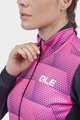 ALÉ Cyklistická zateplená bunda - SOLID SHARP LADY WNT - růžová/černá