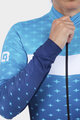 ALÉ Cyklistický dres s dlouhým rukávem zimní - PR-R STARS LADY WNT - světle modrá/modrá