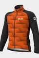 ALÉ Cyklistická zateplená bunda - SOLID SHARP - oranžová/černá