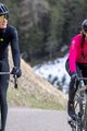 ALÉ Cyklistický dres s dlouhým rukávem zimní - R-EV1 WARM RACE - černá