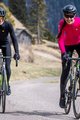 ALÉ Cyklistický dres s dlouhým rukávem zimní - WARM RACE LADY WNT - růžová